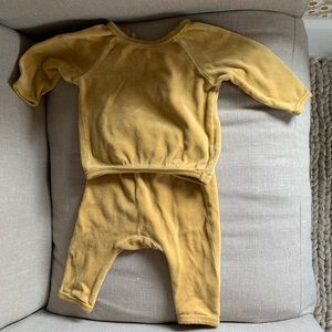 H and M baby velour track suit